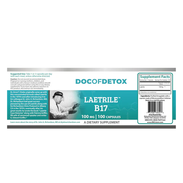 Vitamin B17 Laetrile Capsules 100mg